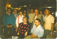 TEAM circa 1985 MIKE NELSON-MARY-DAN-ROY-ARCHIE-REAL-MARGARET-FRANK...jpg